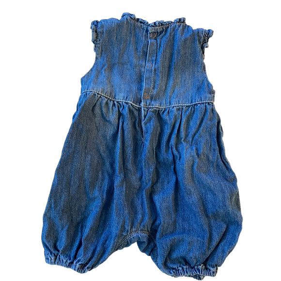 Souris mini DARK BLUE ONE PIECE IN LIGHT DENIM REGULAR FIT, 6-9 months 🇨🇦 - Picture 3 of 9